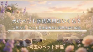 【料金比較表あり】犬のペット葬儀費用はいくら？火葬方法・ペット葬儀業者別の費用相場を解説